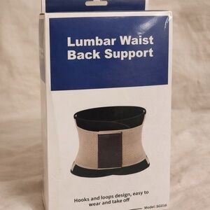 Lumbar Waist Back Support Belt – Size M – Adjustable Double Belt – New